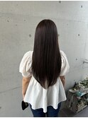 ナチュラルカラー艶さらロング暖色系カラー透明感10代20代30代