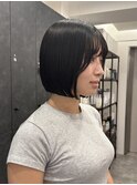 ボブ/ぱつっとボブ/黒髪ボブ/暗髪