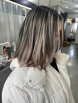 キング 枚方店(K!ng)&nbsp;縮毛矯正髪質改善ハイライトレイヤーカット枚方美容室エクステ