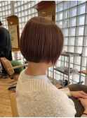 伸ばしかけショートボブ
