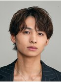 横浜西口シャドウパーマメンズマッシュウルフカットルーズパーマ