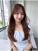 ANGELICA ハニーベージュ 韓国風レイヤー 大人かわいい