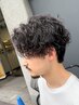カット＋サーフカール#心斎橋#メンズパーマ#メンズサロン#サーフカール#眉毛