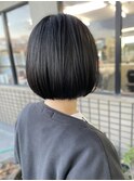 ストレートボブ/内巻きボブ/黒髪ボブ