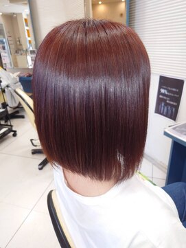 ヘアープレイスクリアライン 栄町店(hair place CLEAR LINE) 【メテオカラー×ボブ】髪質改善/トステア/シルク架橋/メテオ