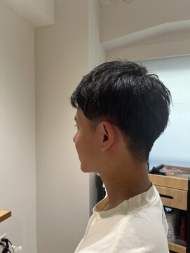 ソイクフ 四条大宮店(SOY-KUFU) 20代30代40代◎似合わせブルーブラック刈り上げセンターパート