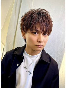 天神メンズ清潔感◎ツイストスパイラル×濡れ髪マッシュ