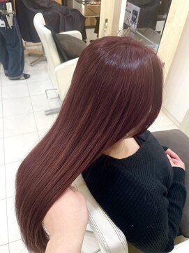 ブリーチなしダブルカラーレッドブラウン