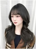 韓国スタイル/ナチュラルくびれヘア_くびれ巻き_レイヤーカット