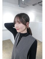 ミヨン 京都烏丸店(miyon)&nbsp;【miyon】韓国レイヤーカット×暗髪カラー×髪質改善