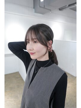 ミヨン 京都烏丸店(miyon) 【miyon】韓国レイヤーカット×暗髪カラー×髪質改善