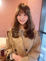 ボタン コロン 表参道 原宿(VOTAN COLON)&nbsp;ヘーゼルベージュと、レイヤーカットで柔らかく♪・"