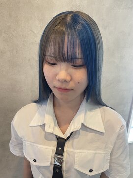 ヘアーディア みどり店(Hair...DiA) 個性派ブルーカラー×インナーデザイン