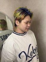 リンダ(Linda)&nbsp;ブルー×イエロー×ピンクのデザインカラー