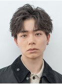 渋谷メンズパーマフェザーパーマシャドウパーマセンターパート