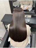 髪質改善 スーパーロング ワンレングス レイヤー 韓国風巻き