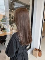 ナンバー(number+)&nbsp;20代30代40代艶感ストレートアッシュグレージュ透明感ロング