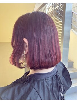 エンシー(ENCI) 韓国ボブ/ふんわりボブ/レッドピンク