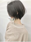 顔まわりカット 後れ毛で小顔に見えるショート 小顔ショート