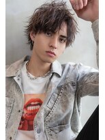 メゾンバイハバナ(maison by HAVANA)&nbsp;メンズビジネスツーブロックアップバング束感ショートマッシュ