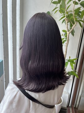アン(Hair make un) パープルグレージュ