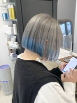 アテナ 六本松店(ATENA) 裾カラー ブルー