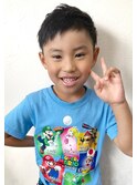 【キッズカット×アシメバンク】ツーブロック×刈り上げ