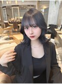 学割U24 韓国風 ウルフ フェイスレイヤー 顔周り 前髪223