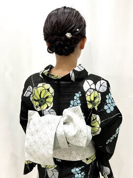 サクララ(Sakura la) アップヘア／浴衣ヘア／浴衣／作り帯