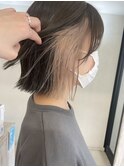 ぷつっとボブ×インナーカラー