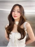 韓国 レイヤー ウェーブヘア