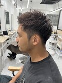 男髪/刈り上げボックスショート【新宿】