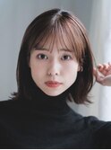 ボブルフ ネビージュ 小顔 レイヤー シースルー ワンレン