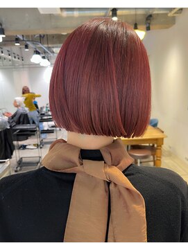 キャロルガーデンズ ボコカ 表参道(Carroll Gardens bococa) 【kacho】くすみピンク×ミニボブ