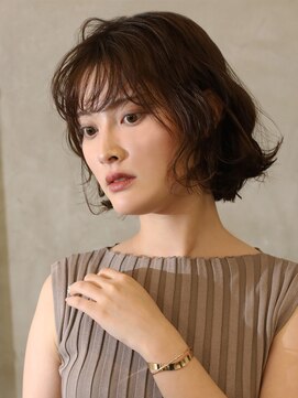 アース 越谷店(HAIR&MAKE EARTH) くるんとカールのボブスタイル