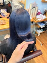 アン ブリーチ(UN BLEACH) ツヤ感ネイビーブルー