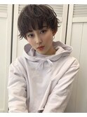 レイヤーショート　ひし形ショート　前髪あり　20代30代40代