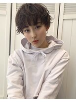 リティアンドビューティースタジオモッズシブヤ(LITTY&beauty studio M.O.D shibuya)&nbsp;レイヤーショート　ひし形ショート　前髪あり　20代30代40代