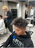 メッシュツイスパパーマ/メンズ/刈り上げ/眉毛/ツイスト