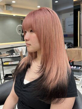 ラピス 渋谷本店(Lapis) エンドカラー/ピンクカラー/レイヤーカット/デザインカラー