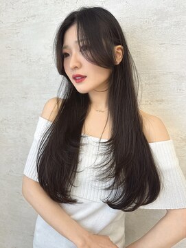 ロンド アンブル 四条烏丸(Lond ambre) 【五島巨幹】 暗めカラー/ロングレイヤー/くびれヘア/顔周り