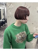 スノットバイガルテ(SNOT by GARTE)&nbsp;赤髪ボブ/ボブカット/艶髪ボブ/韓国風ボブ/