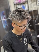 ヘアーグランデシーク(Hair Grande Seeek)&nbsp;ツイストホワイトメッシュパイルツイストツイストパーマ名古屋