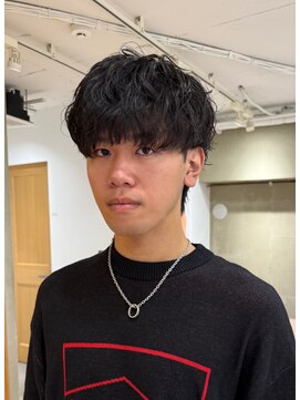 ローレン(LOREN) ベリーショート/ダークアッシュ/ニュアンスパーマ/韓国マッシュ