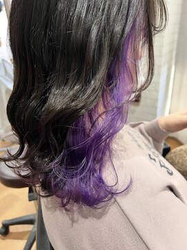 ビス ヘア アンド ビューティー 西新井店(Vis Hair＆Beauty) インナーカラーバイオレット