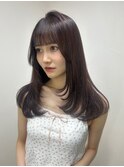 ブリーチなし カラー レイヤーカット 髪質改善 博多美容室