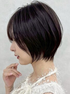 アッシュ 洋光台店(Ash) ★洋光台レイヤーカットショートボブ白髪ぼかしハイライト顔周り