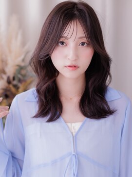 カバーヘア ブリス 大宮西口(COVER HAIR bliss) 暗髪ダークブラウンひし形レイヤーロングウルフカット20代a大宮