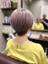 グランヘアー 大町店(GRANHAIR) ショート×オイルカラー×ピンクベリージュ