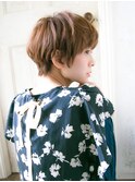 カットで小顔☆ナチュラル可愛いショートボブ♪